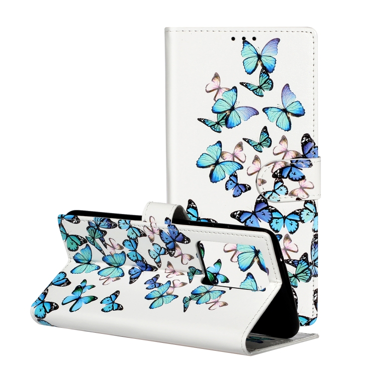 

For Galaxy S20+ Colored Drawing Marble Pattern Horizontal Flip PU Leather Case with Holder & Card Slots & Wallet(Little Butterflies)