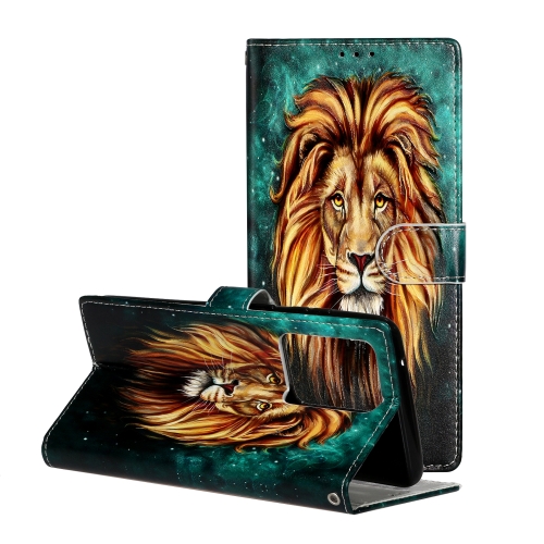 

For Galaxy S20 Oil Embossed Coloured Drawing Pattern Horizontal Flip PU Leather Case with Holder & Card Slots & Wallet(Lion)