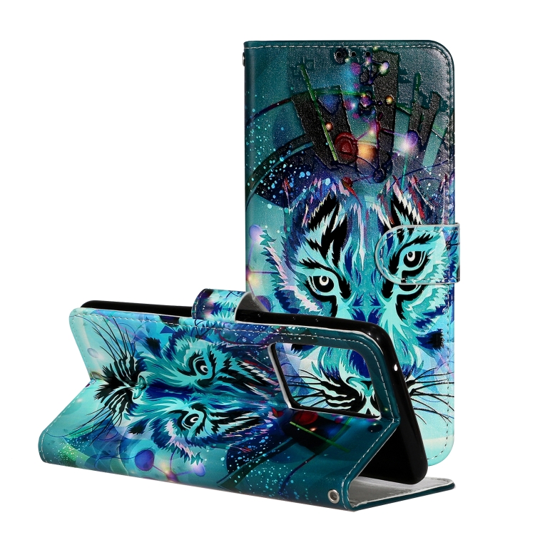 

For Galaxy S20+ Oil Embossed Coloured Drawing Pattern Horizontal Flip PU Leather Case with Holder & Card Slots & Wallet(Tiger)