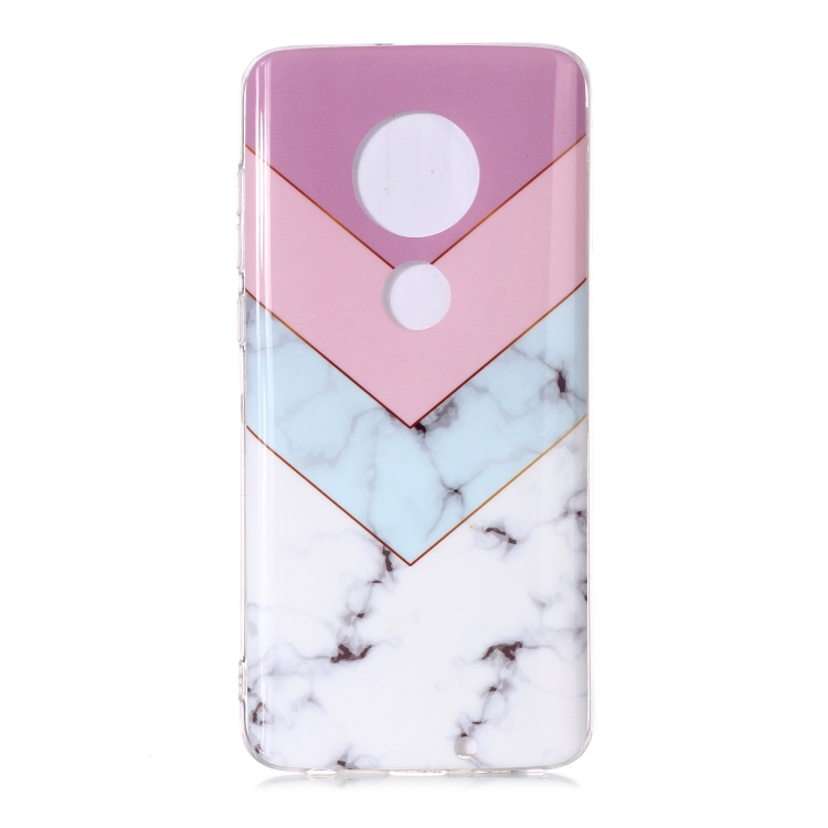 

For Motorola Moto G7 Coloured Drawing Pattern IMD Workmanship Soft TPU Protective Case(Tricolor)