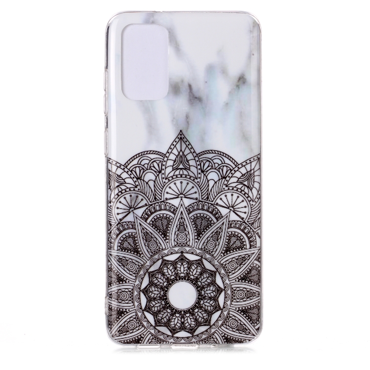 

For Galaxy S20+ Marble Pattern Soft TPU Protective Case(Half Flower)