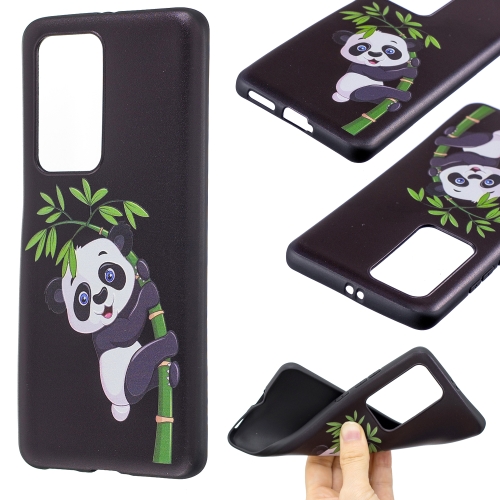 

For Huawei P40 Pro Embossment Patterned TPU Soft Cover Case(Panda Bamboo)