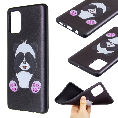 

For Galaxy A71 Embossment Patterned TPU Soft Cover Case(Big Panda)