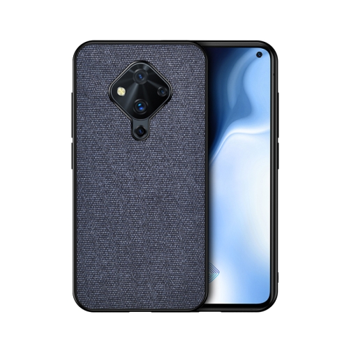 

For Vivo S1 Pro (Indian Version) Shockproof Cloth Texture PC + TPU Protective Case(Blue)