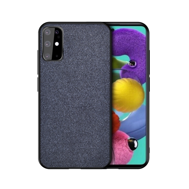 

For Galaxy S20 Shockproof Cloth Texture PC + TPU Protective Case(Blue)