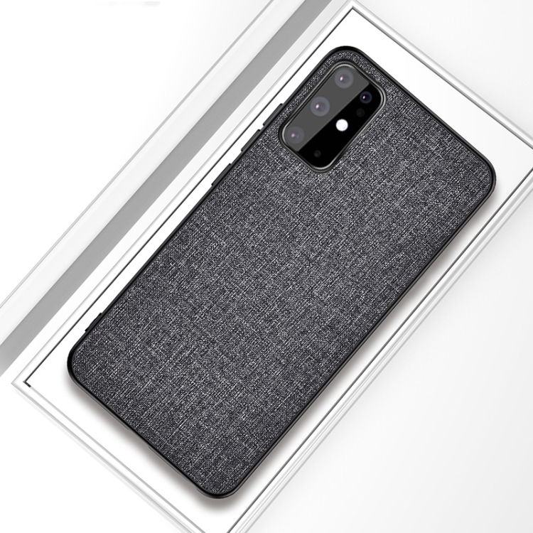 

For Galaxy S20 Shockproof Cloth Texture PC + TPU Protective Case(Silver Ash)