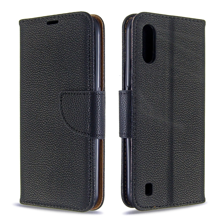 

For Xiaomi Redmi K30 Litchi Texture Pure Color Horizontal Flip PU Leather Case with Holder & Card Slots & Wallet & Lanyard(Black)