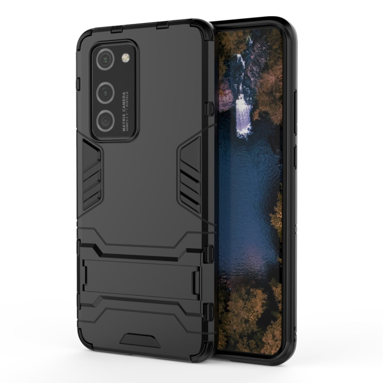 

For Huawei P40 Pro PC + TPU Shockproof Protective Case with Holder(Black)