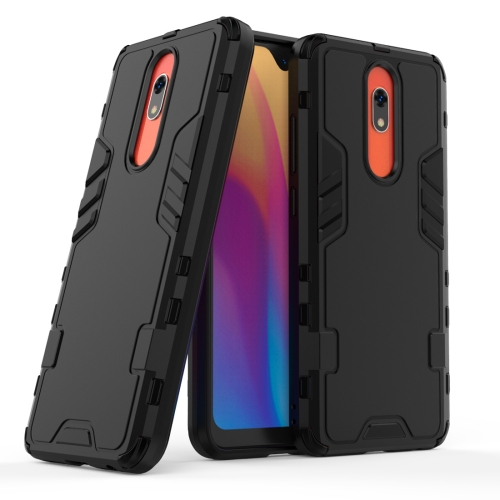 

For Xiaomi Redmi 8A Simple Style Shockproof PC + TPU Case(Black)