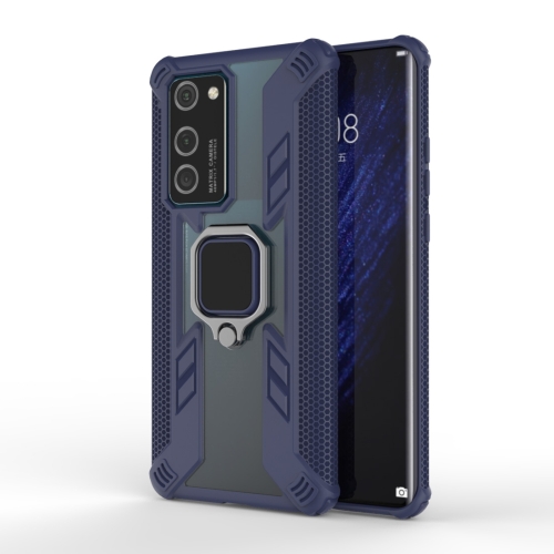 

For Huawei P40 Pro Shockproof PC + TPU Protective Case with Ring Holder(Navy Blue)