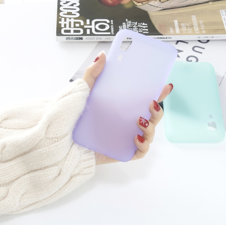 

For Galaxy A2 Core 1.5mm Liquid Emulsion Translucent TPU case(Purple)