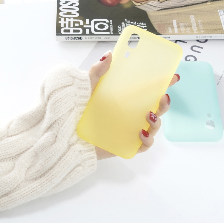 

For Galaxy A2 Core 1.5mm Liquid Emulsion Translucent TPU case(Yellow)