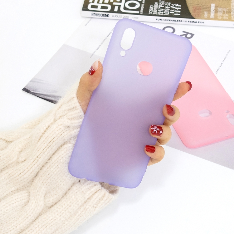 

For Galaxy A10s 1.5mm Liquid Emulsion Translucent TPU case(Purple)