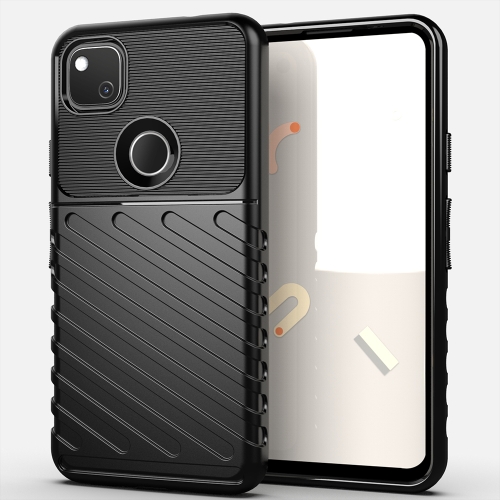 

For Google Pixel 4a Thunderbolt Shockproof TPU Soft Case(Black)