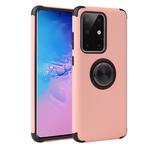

For Galaxy S20+ Cool Series Shockproof TPU + PC Protective Case with Ring Holder(Pink)