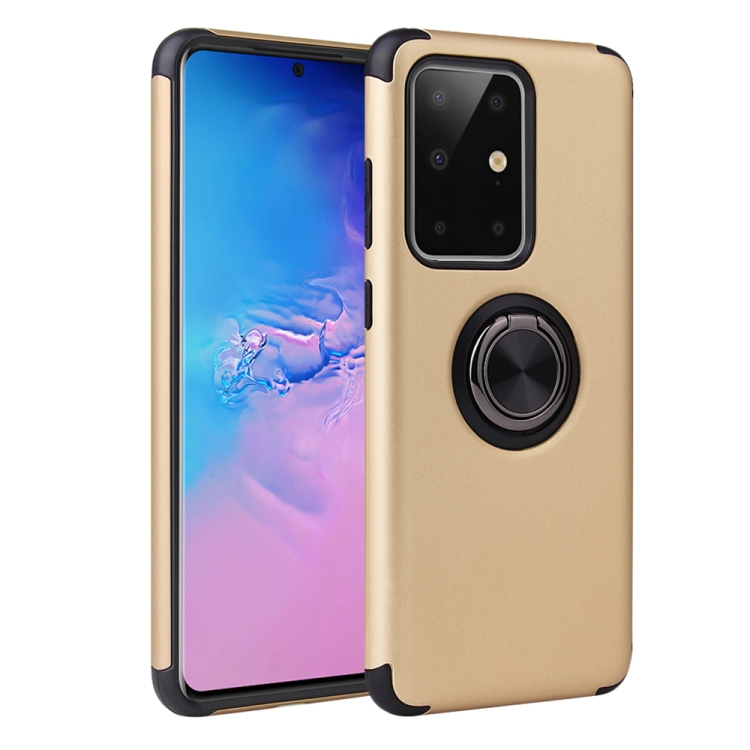 

For Galaxy S20 Ultra Cool Series Shockproof TPU + PC Protective Case with Ring Holder(Champagne Gold)