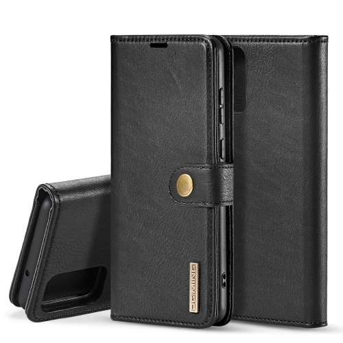 

For Galaxy S20+ DG.MING Crazy Horse Texture Flip Detachable Magnetic Leather Case with Holder & Card Slots & Wallet(Black)