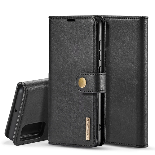 

For Galaxy A51 DG.MING Crazy Horse Texture Flip Detachable Magnetic Leather Case with Holder & Card Slots & Wallet(Black)