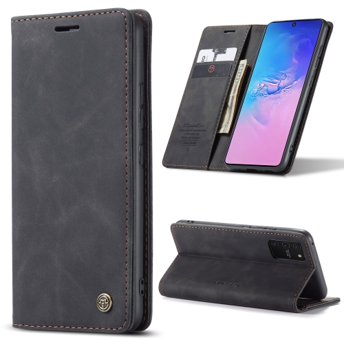 

For Galaxy A91 / S10 Lite CaseMe Multifunctional Horizontal Flip Leather Case, with Card Slot & Holder & Wallet(Black)