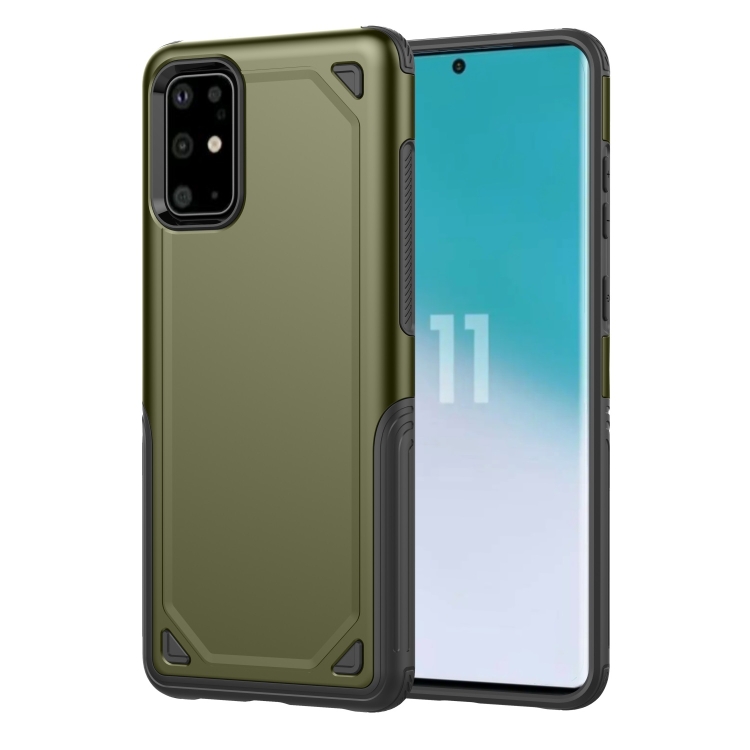 

For Galaxy S20 Shockproof Rugged Armor Protective Case(Army Green)