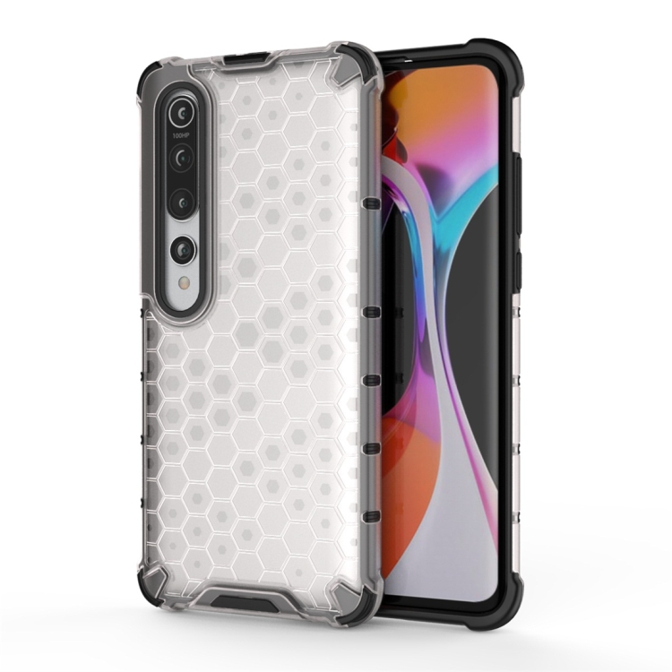 

For Xiaomi Mi 10 Pro Shockproof Honeycomb PC + TPU Protective Case(White)