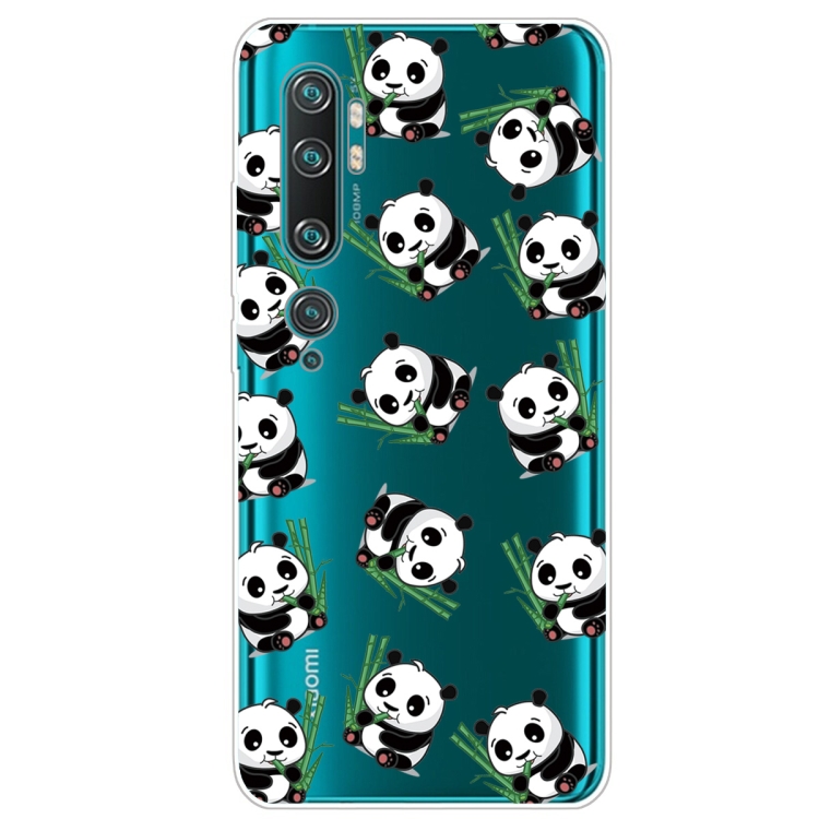 

For Xiaomi CC9 Pro Painted TPU Protective Case(Panda)