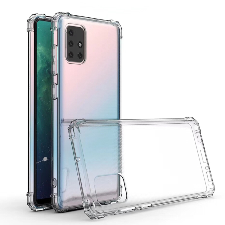 

For Galaxy A71 Shockproof Transparent TPU Protective Case