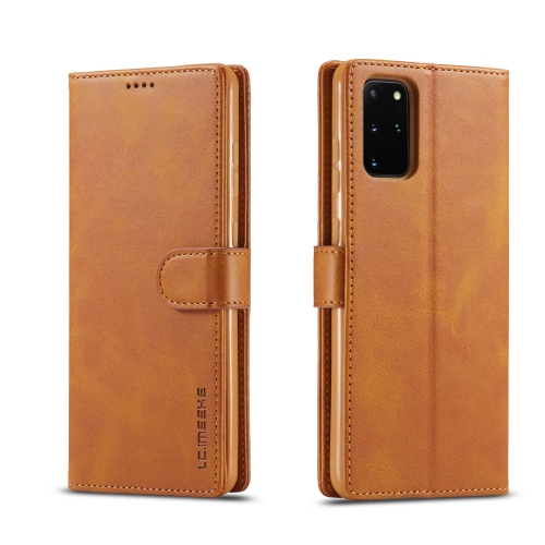 

For Galaxy S20+ LC.IMEEKE Calf Texture Horizontal Flip Leather Case, with Holder & Card Slots & Wallet & Photo Frame(Brown)