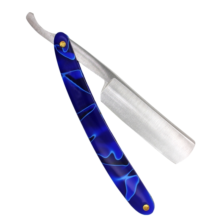 

Z-8 Retro Classic Stainless Steel Straight Edge Razor Folding Manual Shaving Shaver Beard Cutter(Resin Blue)