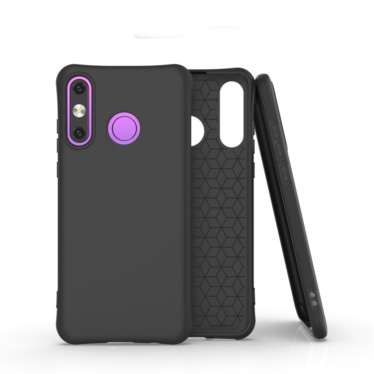 

For Huawei P30 Lite Solid Color TPU Slim Shockproof Protective Case(Black)