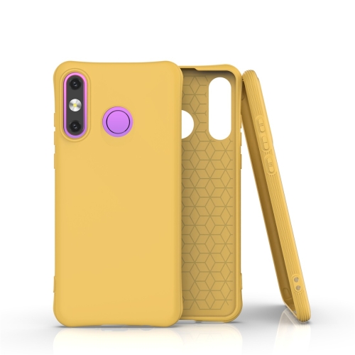 

For Huawei P30 Lite Solid Color TPU Slim Shockproof Protective Case(Yellow)