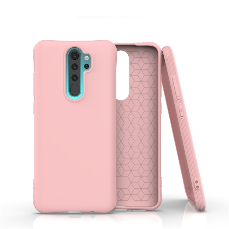 

For Xiaomi Redmi Note 8 Pro Solid Color TPU Slim Shockproof Protective Case(Pink)