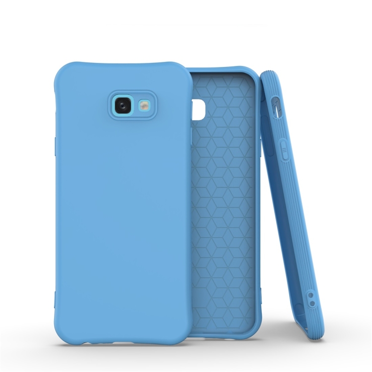 

For Galaxy J4 Prime / J4 Plus Solid Color TPU Slim Shockproof Protective Case(Blue)