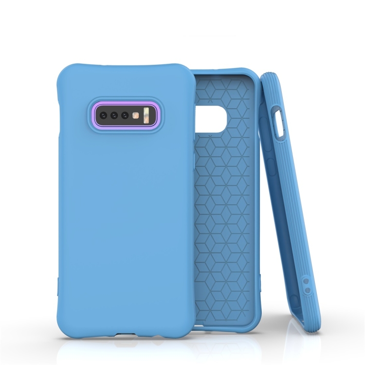 

For Galaxy S10e Solid Color TPU Slim Shockproof Protective Case(Blue)