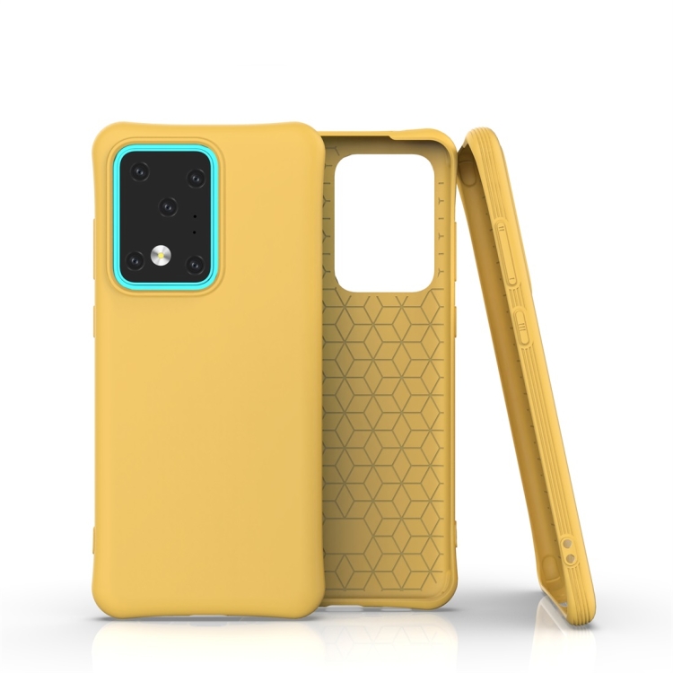 

For Galaxy S20 Ultra Solid Color TPU Slim Shockproof Protective Case(Yellow)