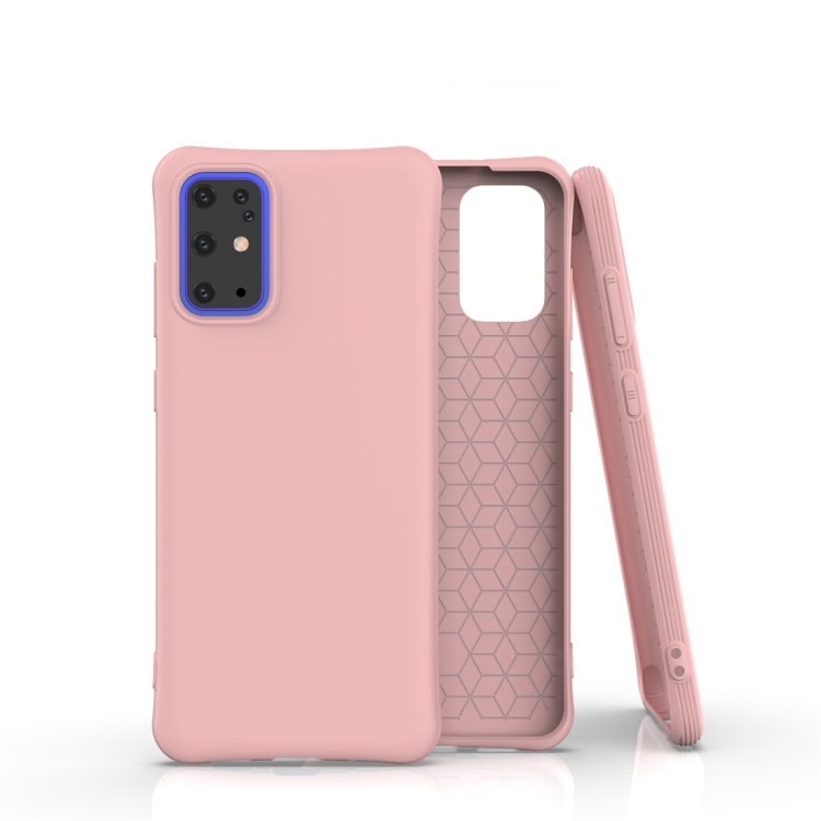 

For Galaxy S20 Plus Solid Color TPU Slim Shockproof Protective Case(Pink)