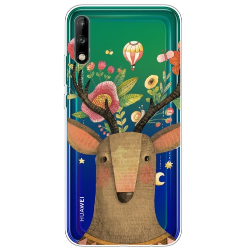 

For Huawei Enjoy 10 Lucency Painted TPU Protective Case(Deer)