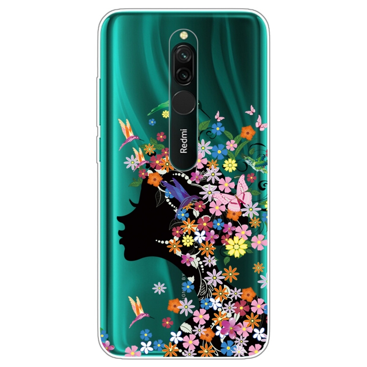 

For Xiaomi Redmi 8 Lucency Painted TPU Protective Case(Flower Girl)