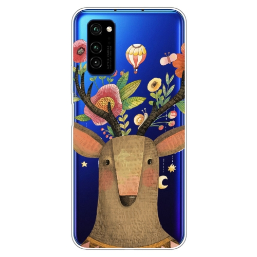 

For Huawei Honor V30 Lucency Painted TPU Protective Case(Deer)