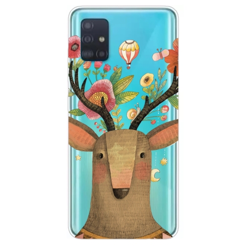 

For Galaxy A71 Lucency Painted TPU Protective Case(Deer)