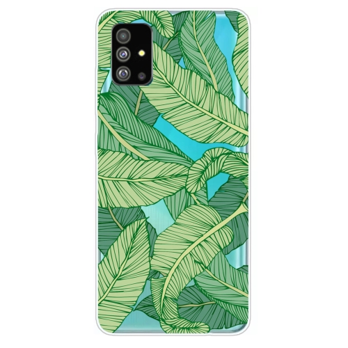 

For Galaxy S20 Lucency Painted TPU Protective Case(Banana Leaf)