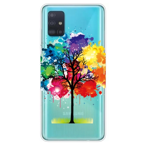 

For Galaxy A71 Lucency Painted TPU Protective Case(Tree)