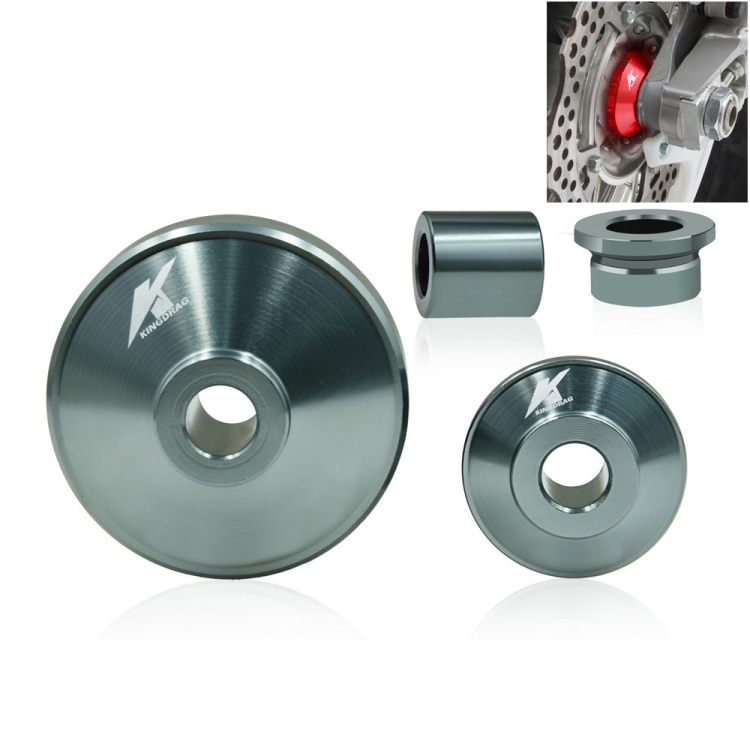 

4 in 1 Motorcycle Modification Accessories Aluminum Alloy Hub Cove Set(Silver Grey)