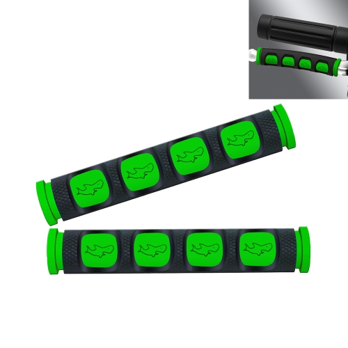 

2 PCS Motorcycle Modification Accessories PVC Horn ShapeHand Grip Cover Handlebar Set(Green)