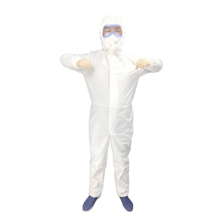 

Waterproof Disposable SF Non-woven Breathable Film Siamese Isolation Suit Safely Clothes, Size:180cm / XXL