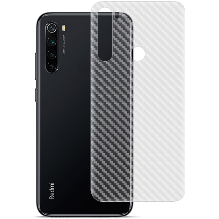 

For Xiaomi Redmi Note 8 IMAK PVC Carbon Fiber Texture Translucent Feel Back Film
