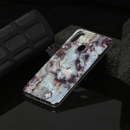 

For Galaxy A11 Marble Pattern Soft TPU Protective Case(Gray)