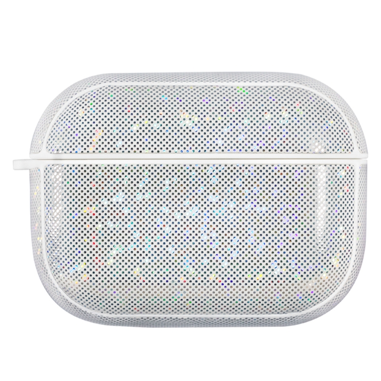 

NIILLKIN Anti-fall PU + TPU Shining Protection Glitter Case for AirPods Pro(White)