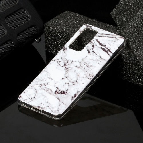 

For Huawei P40 Marble Pattern Soft TPU Protective Case(White)