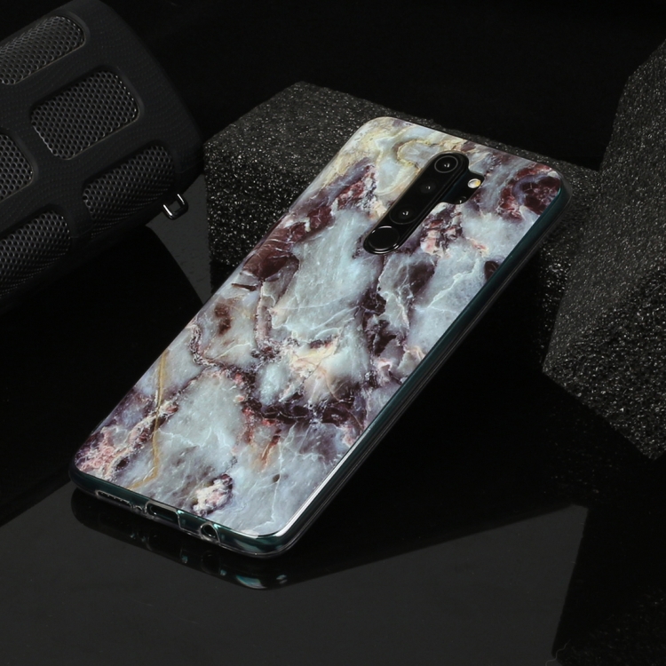 

For Xiaomi Redmi Note 8 Pro Marble Pattern Soft TPU Protective Case(Gray)